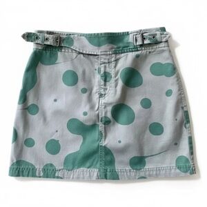 Marc By Marc Jacobs “Granite Multi" Olive Green And Tan Print Skirt Size 4 EUC!